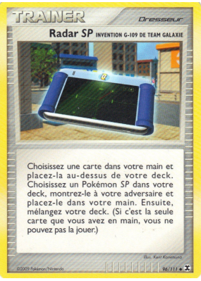 Carte Pokémon Radar SP Invention G-109 de Team Galaxie 96/111 Peu commune Rivaux Émergeants