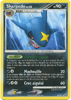 Carte Pokémon Sharpedo 49/111 Peu commune Rivaux Émergeants
