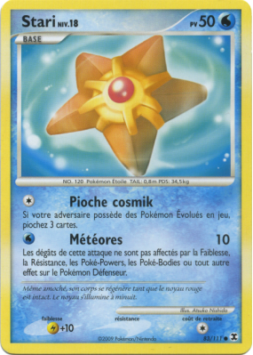 Carte Pokémon Stari 83/111 Commune Rivaux Émergeants