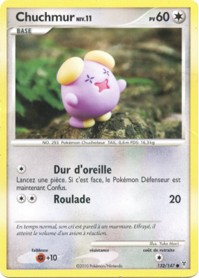 Carte Pokémon Chuchmur 132/147 Commune Vainqueurs Suprêmes