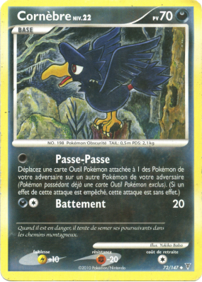 Carte Pokémon Cornèbre 72/147 Peu commune Vainqueurs Suprêmes