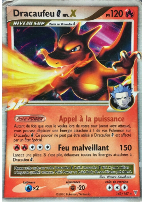 Carte Pokémon Dracaufeu G NIV.X 143/147 NIV.X Vainqueurs Suprêmes