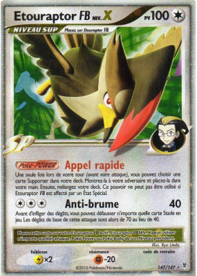 Carte Pokémon Etouraptor FB NIV.X 147/147 NIV.X Vainqueurs Suprêmes