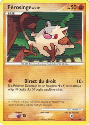Carte Pokémon Férosinge 112/147 Commune Vainqueurs Suprêmes