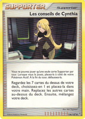Carte Pokémon Les conseils de Cynthia 136/147 Peu commune Vainqueurs Suprêmes