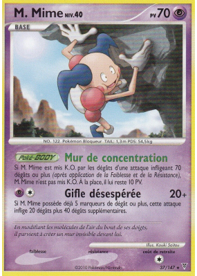 Carte Pokémon M. Mime 37/147 Rare Vainqueurs Suprêmes
