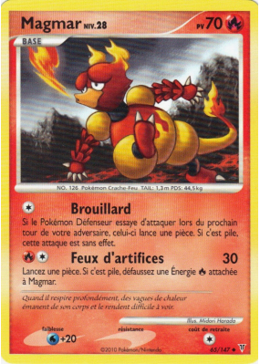 Carte Pokémon Magmar 65/147 Peu commune Vainqueurs Suprêmes