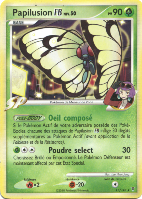 Carte Pokémon Papilusion FB 17/147 Rare Vainqueurs Suprêmes