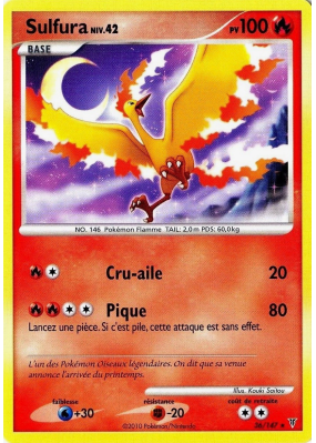 Carte Pokémon Sulfura 36/147 Rare Vainqueurs Suprêmes