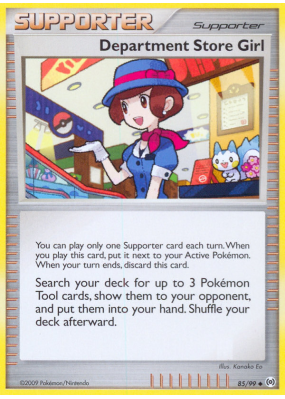 Carte Pokémon Department Store Girl 85/99 Peu commune Platinum Arceus