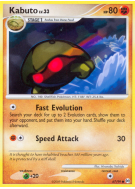 Carte Pokémon Kabuto 67/99 Commune Platinum Arceus