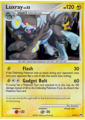Carte Pokémon Luxray 5/99 Holographique Platinum Arceus