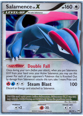 Carte Pokémon Salamence LV.X 98/99 NIV.X Platinum Arceus