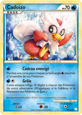 Carte Pokémon Cadoizo 39/123 Peu commune HeartGold & SoulSilver (JCC)