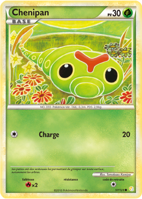 Carte Pokémon Chenipan 57/123 Commune HeartGold & SoulSilver (JCC)