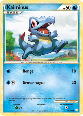 Carte Pokémon Kaiminus 86/123 Commune HeartGold & SoulSilver (JCC)