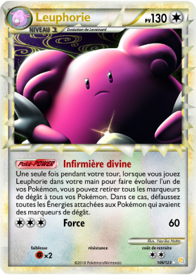 Carte Pokémon Leuphorie 106/123 Prime HeartGold & SoulSilver (JCC)