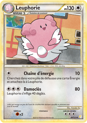 Carte Pokémon Leuphorie 36/123 Peu commune HeartGold & SoulSilver (JCC)