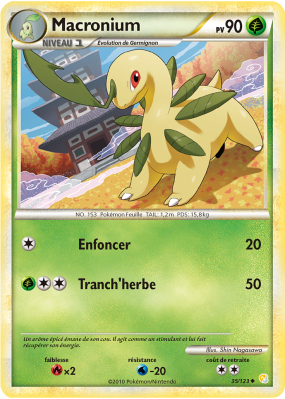 Carte Pokémon Macronium 35/123 Peu commune HeartGold & SoulSilver (JCC)