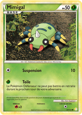 Carte Pokémon Mimigal 83/123 Commune HeartGold & SoulSilver (JCC)