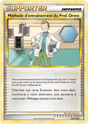 Carte Pokémon Méthode d'entraînement du Prof. Orme 100/123 Peu commune HeartGold & SoulSilver (JCC)