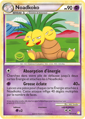 Carte Pokémon Noadkoko 18/123 Rare HeartGold & SoulSilver (JCC)