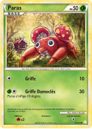 Carte Pokémon Paras 76/123 Commune HeartGold & SoulSilver (JCC)