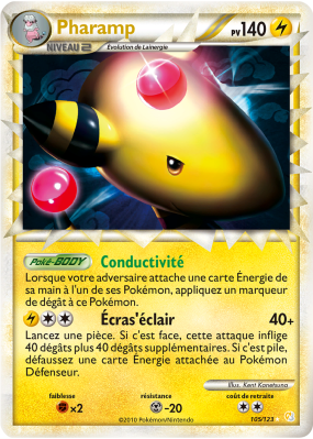 Carte Pokémon Pharamp 105/123 Prime HeartGold & SoulSilver (JCC)
