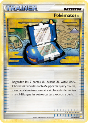 Carte Pokémon Pokématos 3.0 96/123 Peu commune HeartGold & SoulSilver (JCC)
