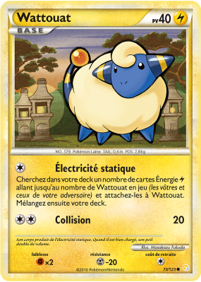 Carte Pokémon Wattouat 73/123 Commune HeartGold & SoulSilver (JCC)