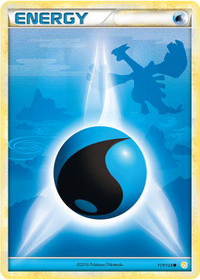 Carte Pokémon Énergie Eau 117/123 Commune HeartGold & SoulSilver (JCC)