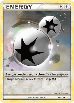 Carte Pokémon Énergie doublement incolore 103/123 Peu commune HeartGold & SoulSilver (JCC)