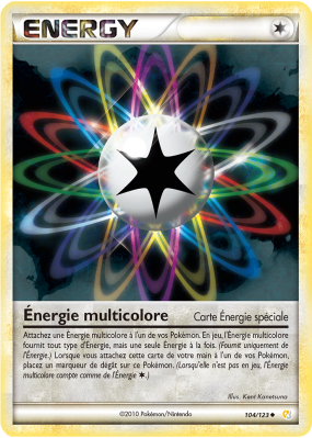 Carte Pokémon Énergie multicolore 104/123 Peu commune HeartGold & SoulSilver (JCC)