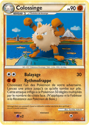 Carte Pokémon Colossinge 22/95 Rare Déchaînement