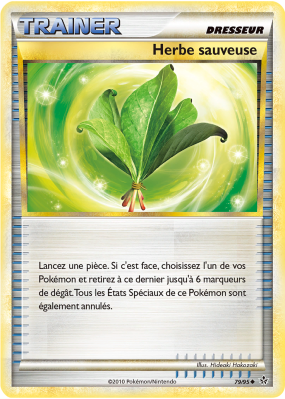 Carte Pokémon Herbe sauveuse 79/95 Peu commune Déchaînement