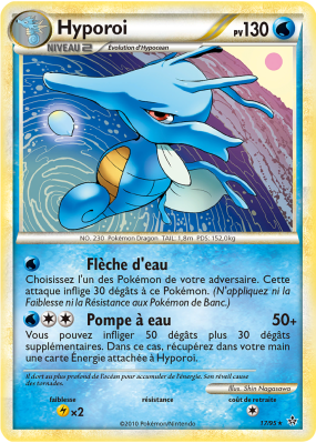 Carte Pokémon Hyporoi 17/95 Rare Déchaînement