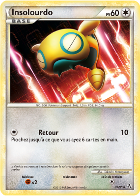 Carte Pokémon Insolourdo 29/95 Peu commune Déchaînement