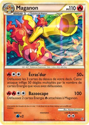 Carte Pokémon Maganon 2/95 Holographique Déchaînement