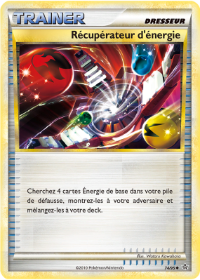 Carte Pokémon Récupérateur d'énergie 74/95 Peu commune Déchaînement