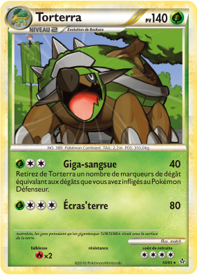 Carte Pokémon Torterra 10/95 Holographique Déchaînement