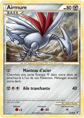 Carte Pokémon Airmure 21/90 Rare Indomptable
