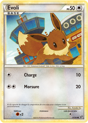 Carte Pokémon Evoli 47/90 Commune Indomptable