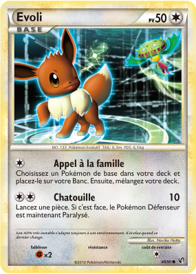 Carte Pokémon Evoli 48/90 Commune Indomptable