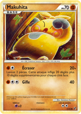 Carte Pokémon Makuhita 55/90 Commune Indomptable