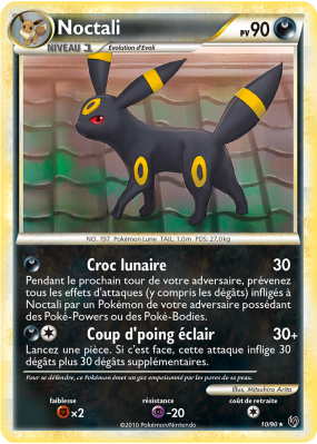 Carte Pokémon Noctali 10/90 Holographique Indomptable