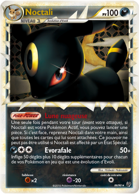 Carte Pokémon Noctali 86/90 Prime Indomptable