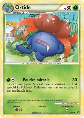 Carte Pokémon Ortide 27/90 Peu commune Indomptable