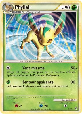 Carte Pokémon Phyllali 17/90 Rare Indomptable