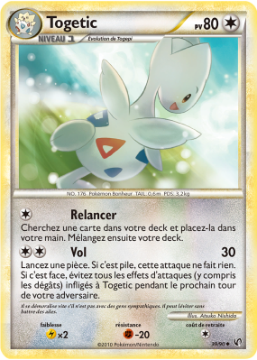 Carte Pokémon Togetic 39/90 Peu commune Indomptable