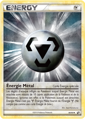 Carte Pokémon Énergie Métal 80/90 Peu commune Indomptable